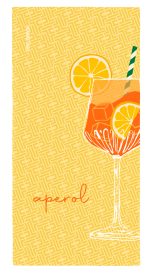Πετσέτα Θαλάσσης 80×160 Feel And Touch  Printed Aperol