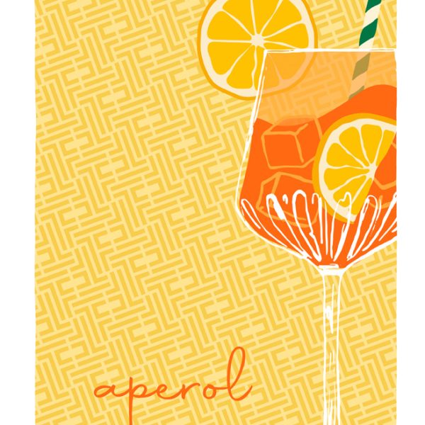 Πετσέτα Θαλάσσης 80×160 Feel And Touch  Printed Aperol
