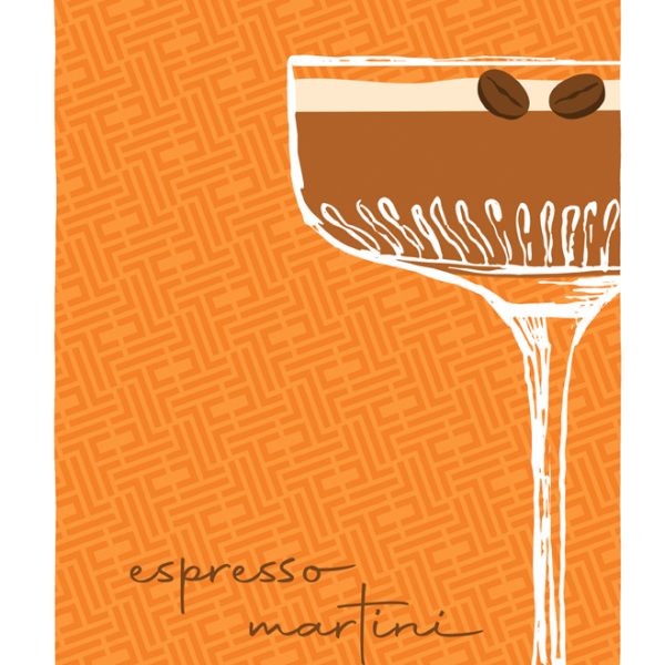 Πετσέτα Θαλάσσης 80×160 Feel And Touch  Printed Espresso-Martini