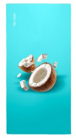 Πετσέτα Θαλάσσης 80×160 Feel And Touch  Printed Fruit No 1 Coconut