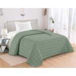 ΚΟΥΒΕΡΛΙ ΚΑΠΙΤΟΝΕ ΜΟΝΟ 160X240 ADAM HOME ANTEL GREEN