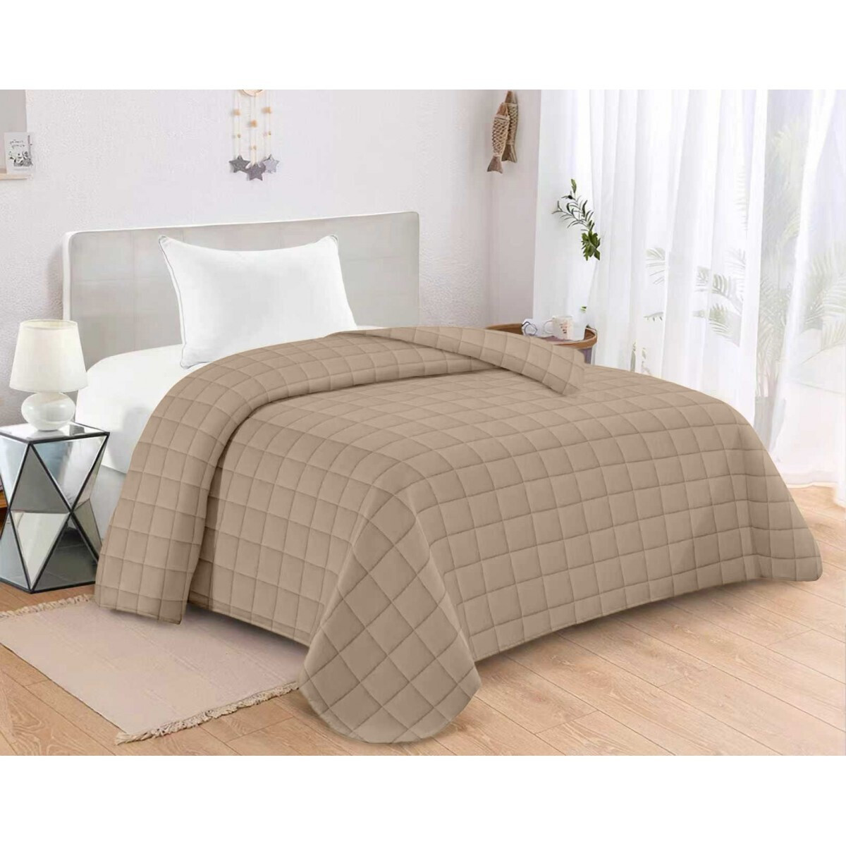 20260417092500_adam_home_antel_kouverli_mono_microfiber_mocha_160x240cm_ah_60262041055 ΚΟΥΒΕΡΛΙ ΚΑΠΙΤΟΝΕ ΜΟΝΟ 160X240 ADAM HOME ANTEL MOCHA - Image 1