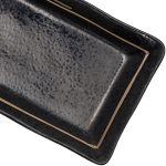 Beauty Home Πιατέλα πορσελάνης Gaia Αrt 7700-2 21x12 Μαύρο/Black - Image 3
