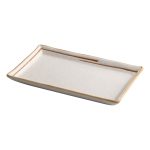 Beauty Home Πιατέλα πορσελάνης Gaia Αrt 7702-1 19x12 Εκρού - Image 2