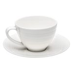 Beauty Home Φλυτζάνι πορσελάνης με πιατάκι Sensations Art 7704 250ml Λευκό - Image 2