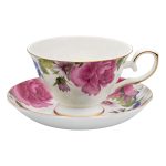 Beauty Home Σετ τσαγιού πορσελάνης 13τμχ Eternal Art 7711 Σχέδιο λουλούδι - Image 4