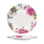 Beauty Home Πιάτο πορσελάνης με λουλούδια Eternal Art 7724-Φ27 - Image 4