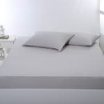 Σεντόνι με λάστιχο jersey (160cm x 200cm + 35cm) light grey SilkFashion