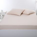 Σεντόνι με λάστιχο jersey (100cm x 200cm + 35cm) light beige SilkFashion