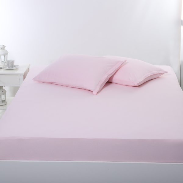 Σεντόνι με λάστιχο jersey (100cm x 200cm + 35cm) pink SilkFashion