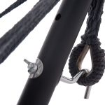 ΑΙΩΡΑ CRAVE HM6304.01 ΑΝΘΡΑΚΙ ΜΕΤΑΛΛΙΚΟΣ ΣΚΕΛΕΤΟΣ-ΣΚΟΥΡΟ ΓΚΡΙ ΥΦΑΣΜΑ 265x93x105Υεκ - Image 5