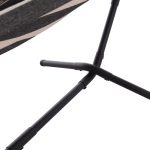 ΑΙΩΡΑ CRAVE HM6304.03 ΑΝΘΡΑΚΙ ΜΕΤΑΛ. ΣΚΕΛΕΤΟΣ--ΜΠΛΕ ΣΚΟΥΡΟ ΠΑΝΙ ΜΕ ΛΕΥΚΗ ΡΙΓΑ 265x93x105Υεκ - Image 5