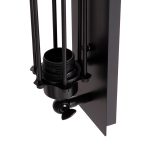 ΑΠΛΙΚΑ ΤΟΙΧΟΥ 2ΦΩΤΗ BEACON HM4463 ΜΕΤΑΛΛΟ ΣΕ ΜΑΥΡΟ 10x10x47Υεκ. - Image 5