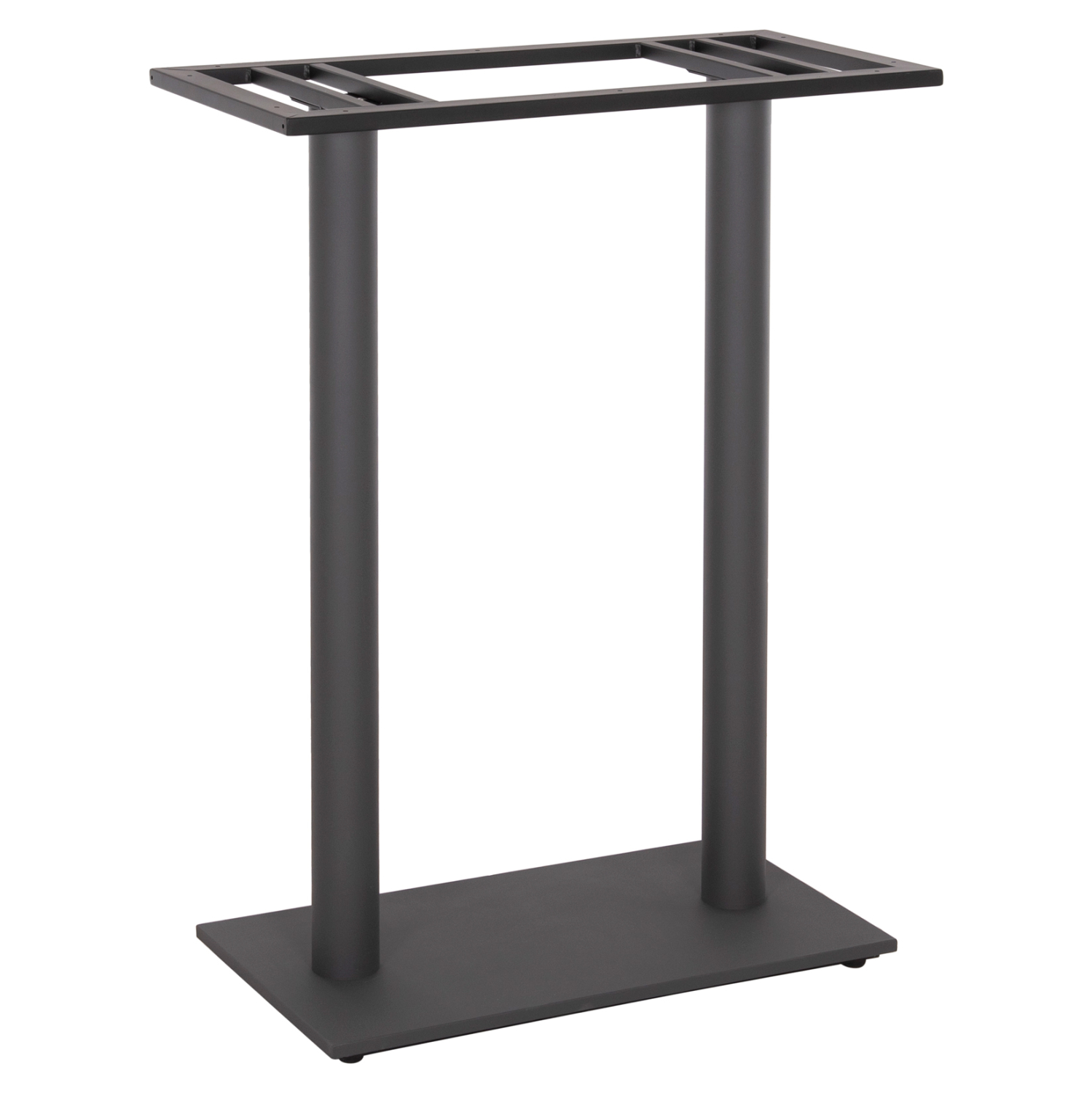 basi-trapezioy-mpar-fb948020-dyo-podia-m ΒΑΣΗ ΤΡΑΠΕΖΙΟΥ ΜΠΑΡ HM480.20 ΔΥΟ ΠΟΔΙΑ-ΜΕΤΑΛΛΙΚΗ ΣΕ ΓΚΡΙ ΧΡΩΜΑ 80x40x108Υεκ - Image 1