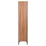ΒΙΤΡΙΝΑ ΣΕΙΡΑ HARRY HM18011.01 ΜΕΛΑΜΙΝΗ ΣΚΟΥΡΟ ΦΥΣΙΚΟ ΞΥΛΟΥ-ΜΑΥΡΟ 90x40x185Υεκ. - Image 4