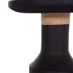 ΒΟΗΘΗΤΙΚΟ ΤΡΑΠΕΖΙ TRED(T) HM18169.01 FIBER CEMENT ΜΑΥΡΟ-ΦΥΣΙΚΟ RATTAN--Φ40x61Υεκ. - Image 4