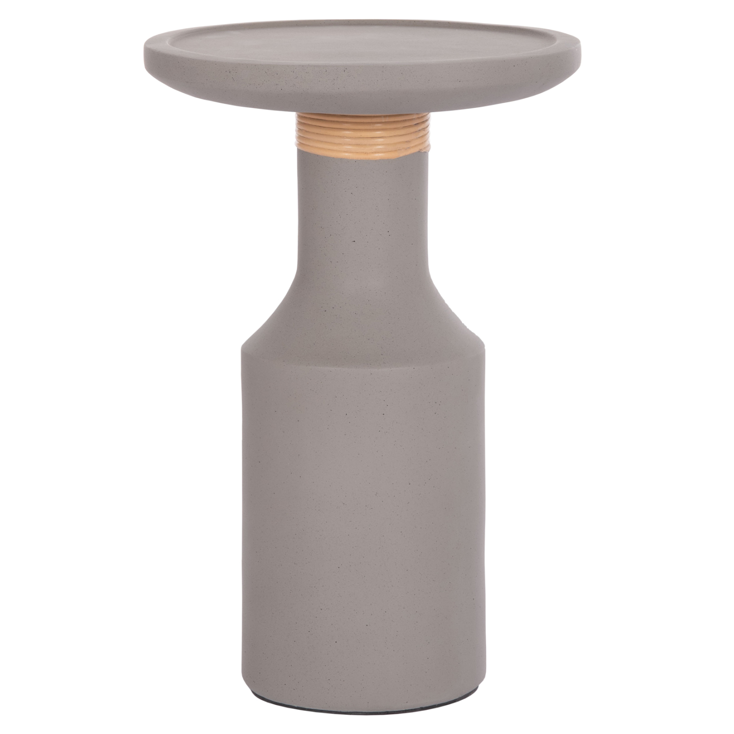 boithitiko-trapezi-fb91816903-fiber-ceme ΒΟΗΘΗΤΙΚΟ ΤΡΑΠΕΖΙ TRED(T) HM18169.03 FIBER CEMENT ΓΚΡΙ-ΦΥΣΙΚΟ RATTAN--Φ40x61Υεκ. - Image 1