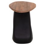 ΒΟΗΘΗΤΙΚΟ ΤΡΑΠΕΖΙ AIDA HM4692.01 FIBER CEMENT ΜΑΥΡΟ--ΞΥΛΟ TEAK TOP 47x60x59Υεκ - Image 6