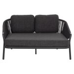 DAYBED ΣΕΙΡΑ XANTION ΗM6474.01 ΣΚΟΥΡΟ ΓΚΡΙ ΑΛΟΥΜΙΝΙΟ-ΣΧΟΙΝΙ-OLEFIN 157x147x88Υεκ - Image 3