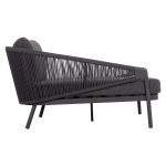 DAYBED ΣΕΙΡΑ XANTION ΗM6474.01 ΣΚΟΥΡΟ ΓΚΡΙ ΑΛΟΥΜΙΝΙΟ-ΣΧΟΙΝΙ-OLEFIN 157x147x88Υεκ - Image 4