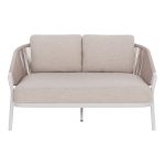 DAYBED ΣΕΙΡΑ XANTION HM6474.02 ΛΕΥΚΟ ΑΛΟΥΜΙΝΙΟ--ΣΧΟΙΝΙ--OLEFIN 157x147x88Υεκ - Image 3