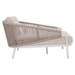 DAYBED ΣΕΙΡΑ XANTION HM6474.02 ΛΕΥΚΟ ΑΛΟΥΜΙΝΙΟ--ΣΧΟΙΝΙ--OLEFIN 157x147x88Υεκ - Image 4