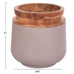 ΔΙΑΚΟΣΜΗΤΙΚΑ ΒΑΖΑ ΔΑΠΕΔΟΥ 2ΤΜΧ LINTER HM21140.04 FIBER CEMENT TAUPE-ΞΥΛΟ ΤΕΑΚ 47Υ & 60Υεκ - Image 2