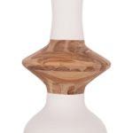 ΔΙΑΚΟΣΜΗΤΙΚΟ ΒΑΖΟ ΔΑΠΕΔΟΥ NEBULA HM4660.02S FIBER CEMENT ΛΕΥΚΟ--ΞΥΛΟ ΤΕΑΚ Φ45x115Υεκ - Image 5