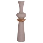 ΔΙΑΚΟΣΜΗΤΙΚΟ ΒΑΖΟ ΔΑΠΕΔΟΥ NEBULA HM4660.05L FIBER CEMENT TAUPE--ΞΥΛΟ ΤΕΑΚ Φ45x172Υεκ