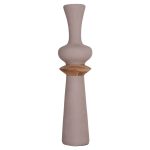 ΔΙΑΚΟΣΜΗΤΙΚΟ ΒΑΖΟ ΔΑΠΕΔΟΥ NEBULA HM4660.05L FIBER CEMENT TAUPE--ΞΥΛΟ ΤΕΑΚ Φ45x172Υεκ - Image 3