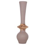 ΔΙΑΚΟΣΜΗΤΙΚΟ ΒΑΖΟ ΔΑΠΕΔΟΥ NEBULA HM4660.05M FIBER CEMENT TAUPE--ΞΥΛΟ ΤΕΑΚ Φ45x148Υεκ - Image 3