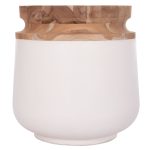 ΔΙΑΚΟΣΜΗΤΙΚΟ ΒΑΖΟ ΔΑΠΕΔΟΥ LINTER HM4662.02L FIBER CEMENT ΛΕΥΚΟ--ΞΥΛΟ ΤΕΑΚ Φ41x47Υεκ. - Image 3