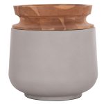 ΔΙΑΚΟΣΜΗΤΙΚΟ ΒΑΖΟ ΔΑΠΕΔΟΥ LINTER HM4662.03L FIBER CEMENT ΓΚΡΙ--ΞΥΛΟ ΤΕΑΚ Φ41x47Υ - Image 3