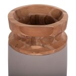 ΔΙΑΚΟΣΜΗΤΙΚΟ ΒΑΖΟ ΔΑΠΕΔΟΥ LINTER HM4662.05S FIBER CEMENT ΓΚΡΙ ΜΑΤ--ΞΥΛΟ ΤΕΑΚ Φ34x60Υεκ - Image 4