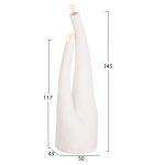ΔΙΑΚΟΣΜΗΤΙΚΟ ΦΩΤΙΣΤΙΚΟ ΔΑΠΕΔΟΥ TUSKEN HM4702.02 FIBER CEMENT-ΛΕΥΚΟ 50x43x145Υεκ - Image 2