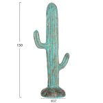 ΔΙΑΚΟΣΜΗΤΙΚΟΣ ΚΑΚΤΟΣ ΔΑΠΕΔΟΥ CACTUS HM4386.03L ΓΥΨΟΣ ΣΕ ΤΙΡΚΟΥΑΖ 63x37x150Υεκ. - Image 2