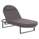 ΕΠΑΓΓΕΛΜATIKH ΞΑΠΛΩΣΤΡΑ MALLOW HM10715.03 ΣΚΟΥΡΟ ΓΚΡΙ ΑΛΟΥΜΙΝΙΟ & ΜΑΞΙΛΑΡΙ 198x71x103Υεκ
