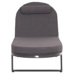 ΕΠΑΓΓΕΛΜATIKH ΞΑΠΛΩΣΤΡΑ MALLOW HM10715.03 ΣΚΟΥΡΟ ΓΚΡΙ ΑΛΟΥΜΙΝΙΟ & ΜΑΞΙΛΑΡΙ 198x71x103Υεκ - Image 3