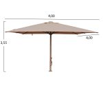 ΕΠΑΓΓΕΛΜΑΤΙΚΗ ΟΜΠΡΕΛΑ 4x4m GLADELL HM6605.02 HEAT TRANSFER ΑΛΟΥΜ.-ΑΚΡΥΛΙΚΟ ΠΑΝΙ ΜΠΕΖ - Image 2