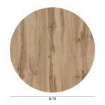 ΕΠΙΦΑΝΕΙΑ ΤΡΑΠΕΖΙΟΥ HPL ΣΤΡΟΓΓΥΛΗ HM5842.36 SONAMA OAK Φ70εκ. - Image 2