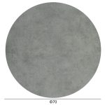 ΕΠΙΦΑΝΕΙΑ ΤΡΑΠΕΖΙΟΥ HPL ΣΤΡΟΓΓΥΛΗ HM5842.32 CEMENT Φ70εκ. - Image 2