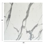 ΕΠΙΦΑΝΕΙΑ ΤΡΑΠΕΖΙΟΥ HPL ΤΕΤΡΑΓΩΝΗ HM5837.31 WHITE MARBLE 60x60εκ. - Image 2