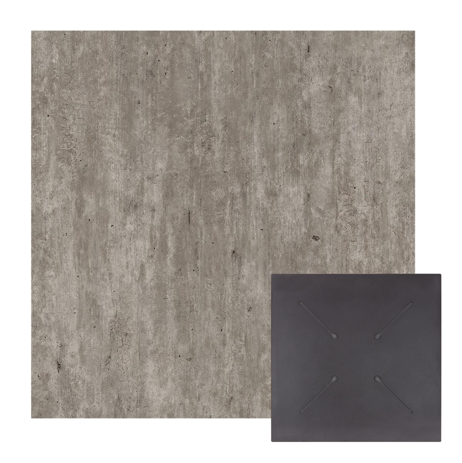 epifaneia-trapezioy-hpl-tetragoni-fb9583 ΕΠΙΦΑΝΕΙΑ ΤΡΑΠΕΖΙΟΥ HPL ΤΕΤΡΑΓΩΝΗ HM5838.37 CONCRETE 70x70εκ. - Image 1