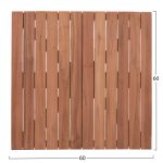 ΕΠΙΦΑΝΕΙΑ ΤΡΑΠΕΖΙΟΥ ΤΕΤΡΑΓΩΝΗ HM18135 ΞΥΛΟ TEAK--ΦΥΣΙΚΟ 60x60x4(πάχος)εκ. - Image 2