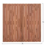 ΕΠΙΦΑΝΕΙΑ ΤΡΑΠΕΖΙΟΥ ΤΕΤΡΑΓΩΝΗ HM18136 ΞΥΛΟ TEAK--ΦΥΣΙΚΟ 70x70x4(πάχος)εκ. - Image 2