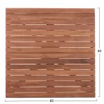 ΕΠΙΦΑΝΕΙΑ ΤΡΑΠΕΖΙΟΥ ΤΕΤΡΑΓΩΝΗ HM18137 ΞΥΛΟ TEAK--ΦΥΣΙΚΟ 80x80x4(πάχος)εκ. - Image 2