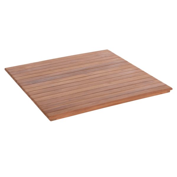 ΕΠΙΦΑΝΕΙΑ ΤΡΑΠΕΖΙΟΥ ΤΕΤΡΑΓΩΝΗ HM18137 ΞΥΛΟ TEAK--ΦΥΣΙΚΟ 80x80x4(πάχος)εκ.