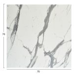 ΕΠΙΦΑΝΕΙΑ ΤΡΑΠΕΖΙΟΥ ΤΕΤΡΑΓΩΝΗ HPL HM5838.31 ΛΕΥΚΟ ΜΑΡΜΑΡΟ 70x70εκ - Image 2