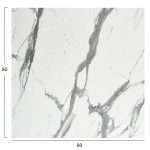 ΕΠΙΦΑΝΕΙΑ ΤΡΑΠΕΖΙΟΥ ΤΕΤΡΑΓΩΝΗ HPL HM5839.31 WHITE MARBLE 80x80εκ - Image 2