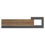 ΕΠΙΠΛΟ ΤΗΛΕΟΡΑΣΗΣ ΤΟΙΧΟΥ ESSENZA HM18372.13 ΜΕΛΑΜΙΝΗ OAK/ΓΚΡΙ 150x29.6x38.6Υεκ. - Image 3